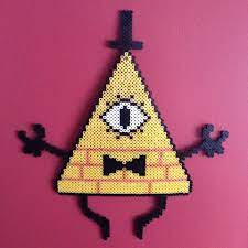 Bill Cipher Gravity Falls Perler Bead Art Perler Crafts Perler Bead Templates