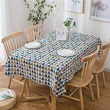 adorabtable nappes nappe toile ciree tablecloths impermeable coton antipoussiere rectangulaire 140x200cm nappe toile ciree toile ciree decor metallique
