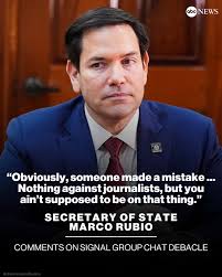 Secretary of State Marco Rubio weighed in