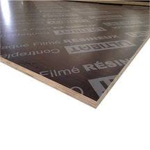 Ultibat Panneau Contreplaque Coffrage Exterieur Resineux Filme 2500x1250 Mm Ep 15 Mm Point P