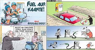 Fuel Price Hike How Indian Cartoonists Have Depicted Rising Petrol Diesel Rates