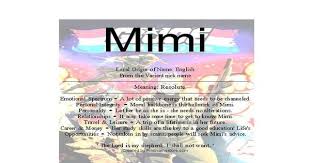 Mimi 300x173 Jpg 1056 612 Names With Meaning Positive Energy Meant To Be