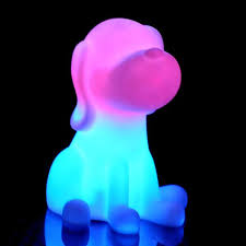 Shop Publiclight Dog Shaped Color Changing Cordless Led Night Light Overstock 8816650