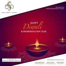 Happy Diwali And Prosperous New Year Vector Seven Heaven Group Of Hot Hotel Seven Sky