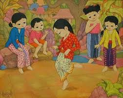 Permainan Tradisional Sunda Jawa Barat Baraya Pasundan Ilustrasi Karakter Ilustrasi Dan Poster Kartun