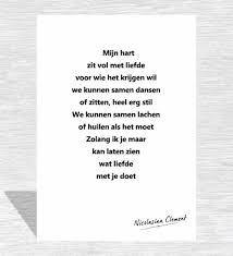 Kaart Mijn Hart Zit Vol Met Liefde Liefde Mooie Woorden Woorden