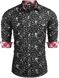 Check spelling or type a new query. Coofandy Mens Floral Dress Shirt Slim Fit Casual Paisley Printed Shirt Long Sleeve Butto Mens Floral Dress Shirts Casual Long Sleeve Shirts Paisley Print Shirt