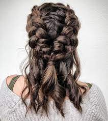 Two Braided Hairstyles To Try This Summer Diy Darlin In 2021 Medium Hair Styles Curly Hair Styles Hair Styles