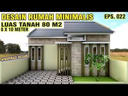 Desain Rumah 8x10 Meter Dengan 2 Kamar Tidur Eps 22 Youtube