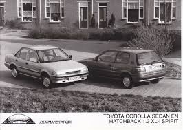 toyota corolla sedan hatchback 1 3 xl i spirit importer photo nl toyota corolla toyota photo