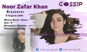 Pakistani actress, sarah khan recently got engaged with a famous pakistani singer falak shabir. Noor Zafar Khan Biography Dramas Career Age Mother Father Sister Husband