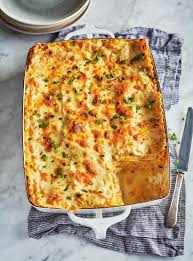 Ce Delicieux Plat Reuni La Lasagne Et Le Traditionnel Pate Au Poulet Quebecois Afin De Creer Un Met Qui Vous Rechauffera Chicken Lasagna Baked Dishes Recipes