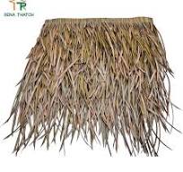 Weather Resistant Anti-UV Grass Thatch Roof Tile Artificial Synthetic Cogon  Thatch