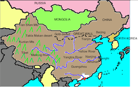 Physically the province of gansu has an elevation of one kilometer above sea level. China Map Gobi Desert Best Map Collection