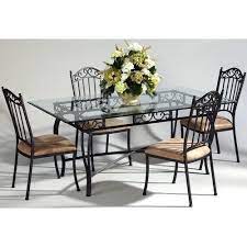 Out & out's industrial dining set collection is ideal for those looking for a more edgy addition to their dining space. Black Wrought Iron Dining Table Set Rs 10500 Set Dynamic Fabricators Id 17089446930