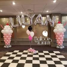 Shop a selection of decorations in a variety of colors & designs for any theme. 50 S Themed 1st Birthday Party Milkshakes For Everyone Balloons By Tommy Balloonsbytommy 1st Birthday Parties 50s Theme Parties Grease Themed Parties