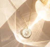 Large Sunbeam Necklace, Minimal Celestial Pendant, Sun Tarot Jewelry,  Sunshine Necklace | 14k Gold Fill, Sterling Silver, Rose Gold | LN216