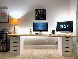 Ikea custom desks are perfect for you (even if your space is tiny) whether its a small corner in your home or a room all by itself, an ikea desk hack will give you the ability to have the perfect size desk for your home… no matter how small! How To Build Ikea Gaming Desk Thehomeroute