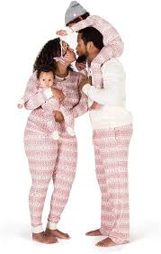 Burt S Bees Baby Baby Family Jammies Holiday Matching Pajamas Organic Cotton Ivory Red Fair Isle Womens Gown Medium Amazon Ca Clothing Accessories