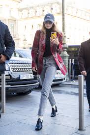 Edgy biker jackets to complement distressed denim and staple ankle boots. 88 Gigi Hadid Outfit Photos How To Copy Gigi Hadid S Style