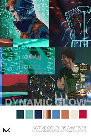 Active Sports Colours A W 17 18 Suitable For Technical Wear Teamsport And Running Moodboard With Colourcard Made For Ideas Sport Teamsport A W Designkonzepte