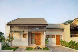 Desainnya unik sekali, dengan atap berada di bawah sementara teras. Desain Rumah Minimalis Mungil Dengan Dinding Mural Unik Arsitag