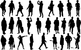 170 human silhouette graphics and designs. Pin On People