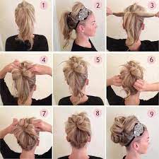 Pin By Rachel Depietro On Hair And Makeup Updo With Headband Hair Hair Styles