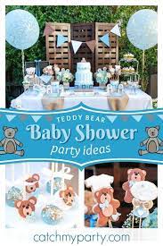 Teddy Bear Baby Shower Lovely Teddy Bears Shower Catch My Party Baby Bear Baby Shower Baby Boy Shower Party Bear Baby Shower Theme