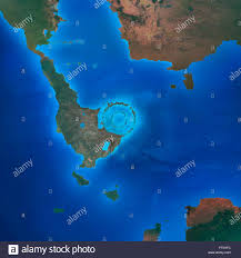 Darstellung Der Chicxulub Krater Kurz Nach Seiner Grundung Der Krater War 66 Millionen Jahren Gebildet Vor