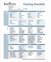 Packing Checklist From Travelsmith Www Silktraveler Com