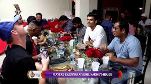 Kolkata knight riders have the option of promoting sunil narine up the order to replace an inconsistent shubman gill but ajit agarkar is not in favour of the move just yet. Tkr Players At Sunil Narine S House Youtube