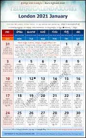 London 2021 January Telugu Calendar Festivals Holidays Print a calendar for march 2021 quickly and easily. london 2021 january telugu calendar
