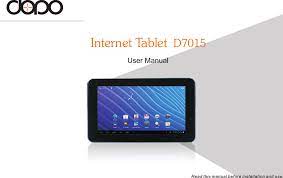 How do you unlock a tablet without a google account? Dopo D7015 Tablet User Manual D7015e Ae Za Cdr Bright Win Technology