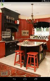 High gloss lacquer, high gloss wood grain. Pin By Amy Dickens On For The Home Red Kitchen Cabinets Red Kitchen Walls Black Kitchen Decor