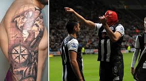 They've probably got him his own little changing room as well to shunt him into as soon as he walks off the pitch. Newcastle United Legend Jonas Gutierrez Shows Love For Geordie Nation With Incredible Tattoo Chronicle Live