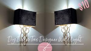 Silk half shade a30821 cream, white, tan, black 4x4x4.5 $19: Diy Dollar Tree Glam Wall Light Diy Elegant Wall Sconce Wall Lamp Home Decor Diy Unique 10 Youtube