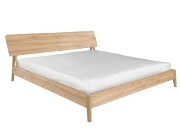 Make Your Scandinavian Chalet Style Dreams A Reality With This Cool Wooden Bedframe We Love The Angled Tapered Legs For A T Minimalist Bed Oak Beds Bed Frame