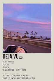 Olivia Rodrigo Deja Vu Minimalist Poster Polaroid In 2021 Music Poster Ideas Minimalist Poster Music Poster