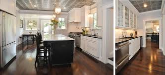 beautiful kitchen remodel with faux tin