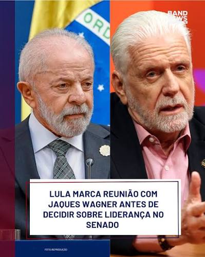 O presidente Lula marcou um encontro presencial com o líder do governo no Senado, Jaques Wagner, para a próxima semana. A conversa foi confirmada por interlocutores do Palácio do Planalto. O presidente
