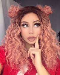To accentuate your femininity and romantic personality, paint your locks in this sweet shade and curl them to create soft. Amazon Com Lucyhairwig Short Bob Lace Front Wig Ombre Peach Pink Curly Synthetic Lace Front Wig Glueless Short Curly Bob Makeup Wigs Beauty