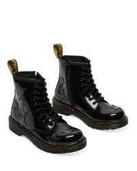 Dr Martens Girls 1460 Star Patent Boots Walker Toddler Little Kid Black In 2022 Boots Patent Boots Combat Boots