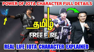 Free Fire Jota Character Skills Power Explained In Tamil Youtube