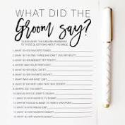 Quiz night cards / fun wedding trivia / bridal party funny quiz / true or . 4 99