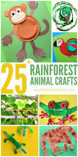 These wild animal theme printable activities will help your students learn important math and literacy skills!use these 16 wild animal theme activities at small group or center time. 25 Rainforest Animal Crafts For Kids Mom Endeavors