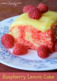 Raspberry Lemon Cake Raspberry Lemon Cakes Desserts Poke Cake Recipes