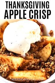 Thanksgiving Apple Crisp In 2020 Thanksgiving Apple Crisp Sugar Free Apple Crisp Apple Crisp