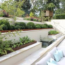 The stair tread area has to be level with the cover of the base course of blocks. Sloping Garden Ideas Design Solutions To Make The Most Of Sloped Gardens Garden World