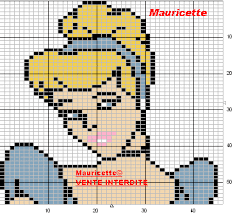 Cendrillon Cross Stitch Pixel Art Cross Stitch Patterns